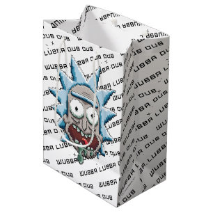 RICK AND MORTY™   Pixelverse Rick Drooling Head Medium Gift Bag