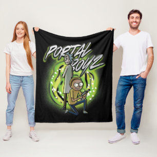Rick and Morty - Portal Boyz Fleece Blanket