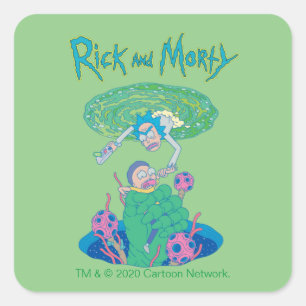RICK AND MORTY™   Portal Rescue Square Sticker