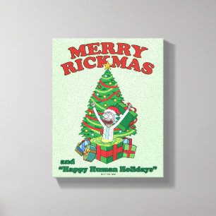 Rick and Morty   Portal Rick Merry Rickmas Canvas Print
