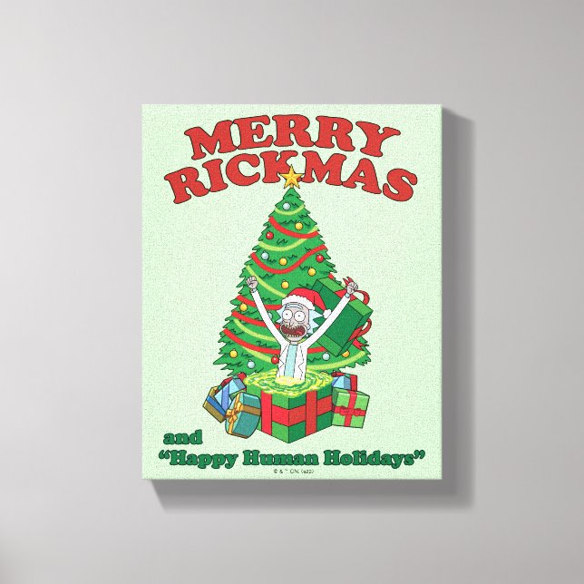 Rick and Morty | Portal Rick Merry Rickmas Canvas Print (Front)