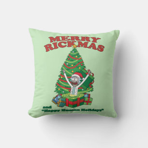 Rick and Morty Portal Rick Merry Rickmas Cushion
