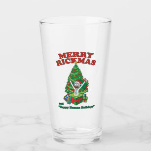 Rick and Morty Portal Rick Merry Rickmas Glass