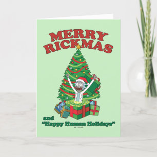 Rick and Morty Portal Rick Merry Rickmas Holiday Card