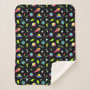 RICK AND MORTY™   Psychedelic Season 3 Pattern Sherpa Blanket