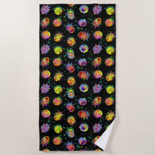 RICK AND MORTY™   Psychedelic Swirl Pattern Beach Towel