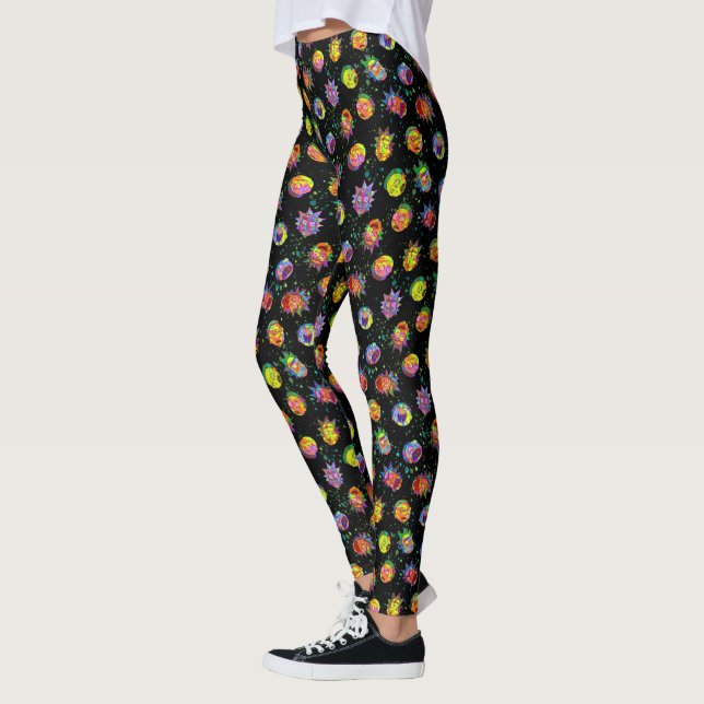 RICK AND MORTY™ | Psychedelic Swirl Pattern Leggings (Left)