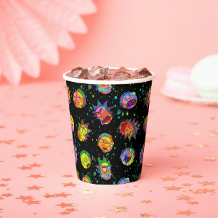RICK AND MORTY™   Psychedelic Swirl Pattern Paper Cups