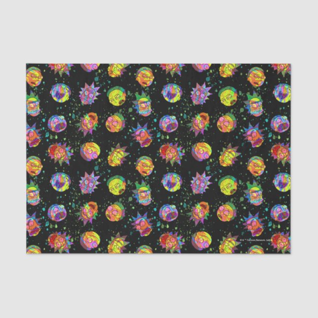 RICK AND MORTY™ | Psychedelic Swirl Pattern Tissue Paper (Front)