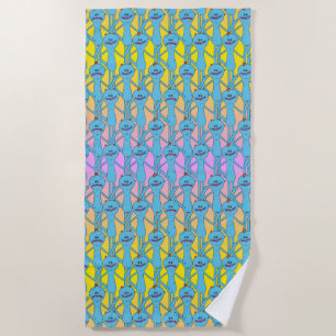 RICK AND MORTY™   Rainbow Mr. Meeseeks Pattern Beach Towel