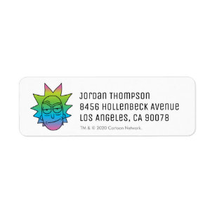 RICK AND MORTY™   Rainbow Rick Head pattern