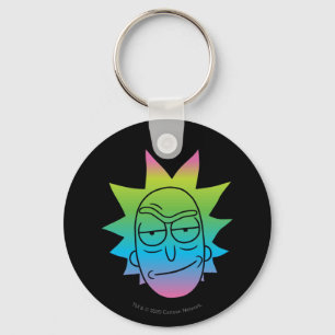 RICK AND MORTY™   Rainbow Rick Head pattern Key Ring