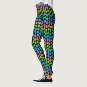 RICK AND MORTY™ Rainbow Rick Head pattern Leggings