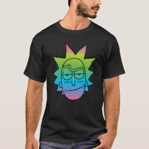 RICK AND MORTY™ Rainbow Rick Head pattern T-Shirt