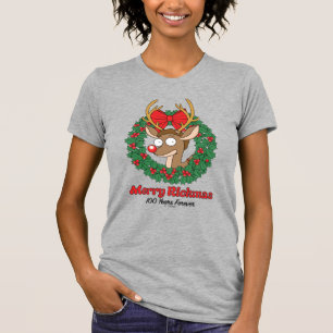 Rick and Morty Reindeer Morty Merry Rickmas T-Shirt