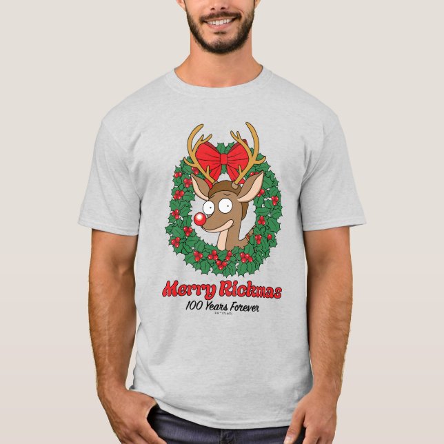 Rick and Morty | Reindeer Morty Merry Rickmas T-Shirt (Front)