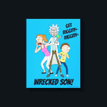 RICK AND MORTY™ | Rick, Morty, and Summer Canvas Print<br><div class="desc">Check out Rick and Summer ready for action,  with Morty unsure what to do.</div>