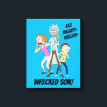 RICK AND MORTY™ | Rick, Morty, and Summer Canvas Print<br><div class="desc">Check out Rick and Summer ready for action,  with Morty unsure what to do.</div>