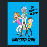 RICK AND MORTY™ | Rick, Morty, and Summer Poster<br><div class="desc">Check out Rick and Summer ready for action,  with Morty unsure what to do.</div>