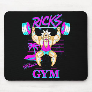 Rick And Morty Ricks Gym Club Member Mouse Pad