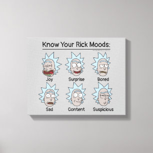 RICK AND MORTY™   Rick's Moods Canvas Print