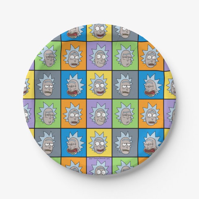 RICK AND MORTY™ | Rick's Moods Paper Plate (Front)