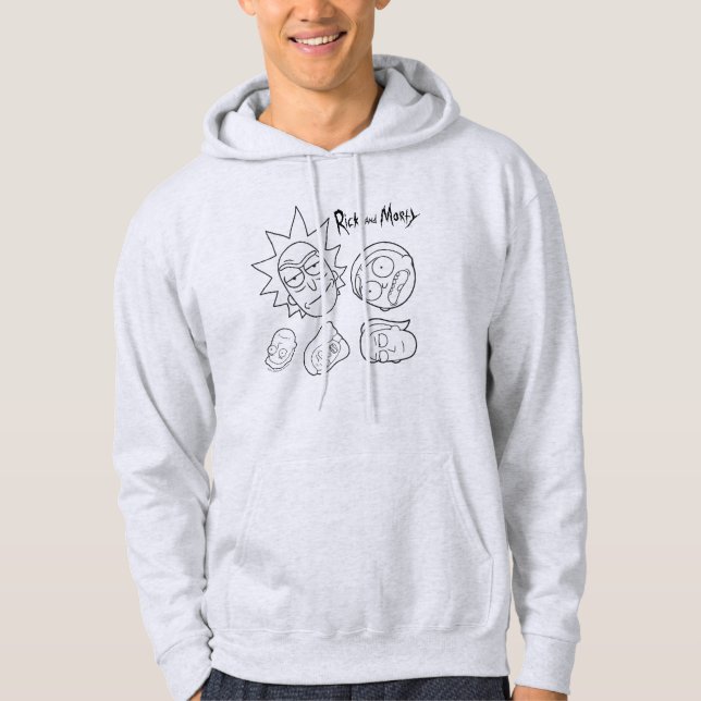RICK AND MORTY™ | Smith Family Head Pattern Hoodie (Front)
