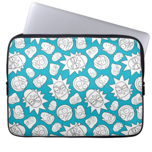RICK AND MORTY™ Smith Family Head Pattern Laptop Sleeve