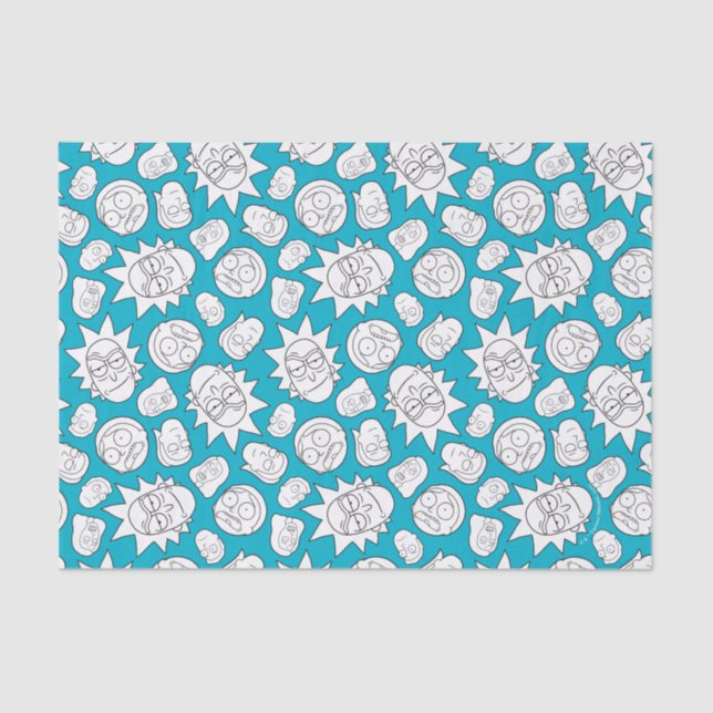 RICK AND MORTY™ | Smith Family Head Pattern Tissue Paper (Front)