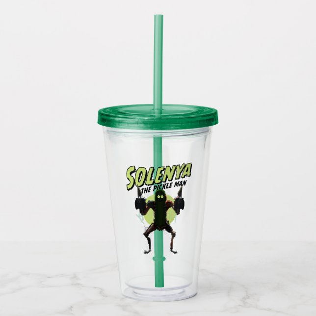 RICK AND MORTY™ | Solenya - The Pickle Man Acrylic Tumbler (Front)