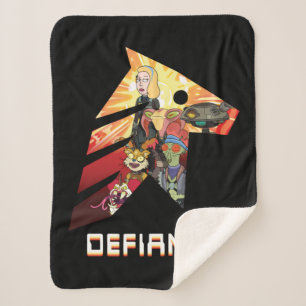 RICK AND MORTY™   Space Beth Defiance Crew Sherpa Blanket