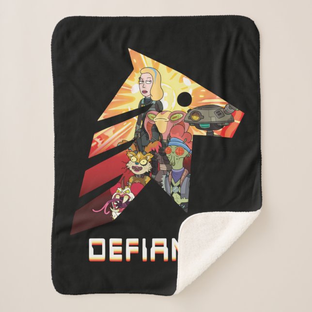 RICK AND MORTY™ | Space Beth Defiance Crew Sherpa Blanket (Front)