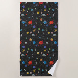 RICK AND MORTY™   Space Pattern Beach Towel
