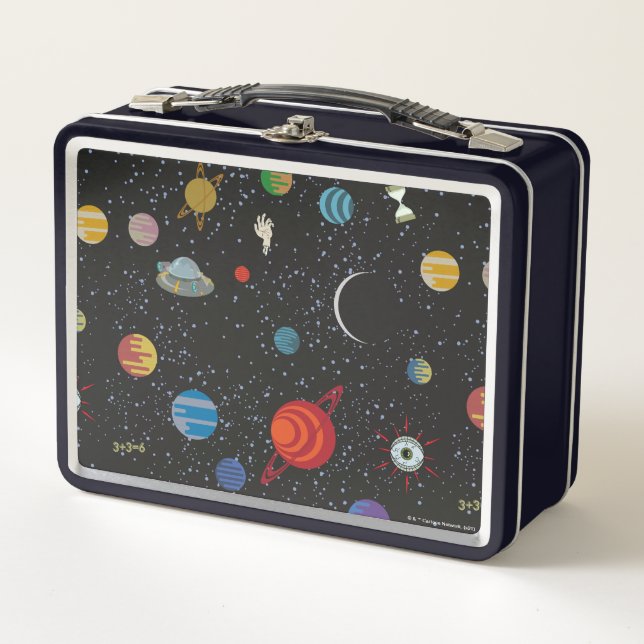 RICK AND MORTY™ | Space Pattern Metal Lunch Box (Front)