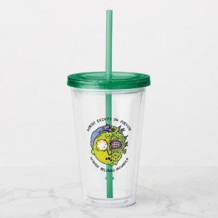 RICK AND MORTY™   Stylized Morty Fly Quote Acrylic Tumbler
