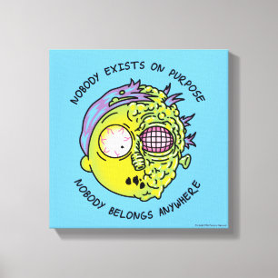 RICK AND MORTY™   Stylized Morty Fly Quote Canvas Print