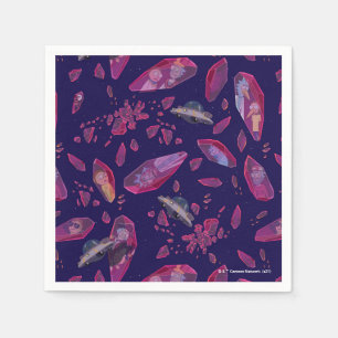 Rick and Morty Time Crystal Pattern Napkin