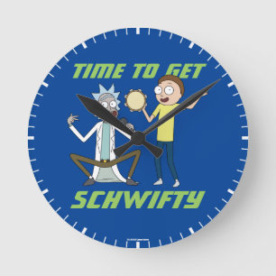 RICK AND MORTY™   Time To Get Schwifty Round Clock
