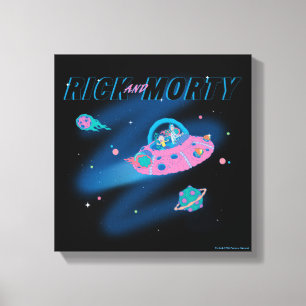 RICK AND MORTY™   Travelling Through Space Canvas Print