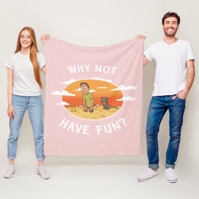 RICK AND MORTY™ | Why Not Have Fun Fleece Blanket (In Situ)