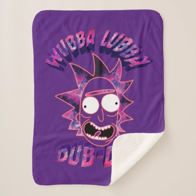 RICK AND MORTY™ | Wubba Lubba Dub-Dub Sherpa Blanket (Front)