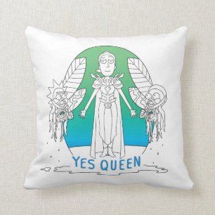 RICK AND MORTY™   Yes Queen Cushion