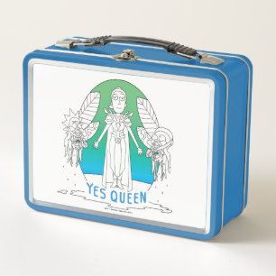 RICK AND MORTY™   Yes Queen Metal Lunch Box