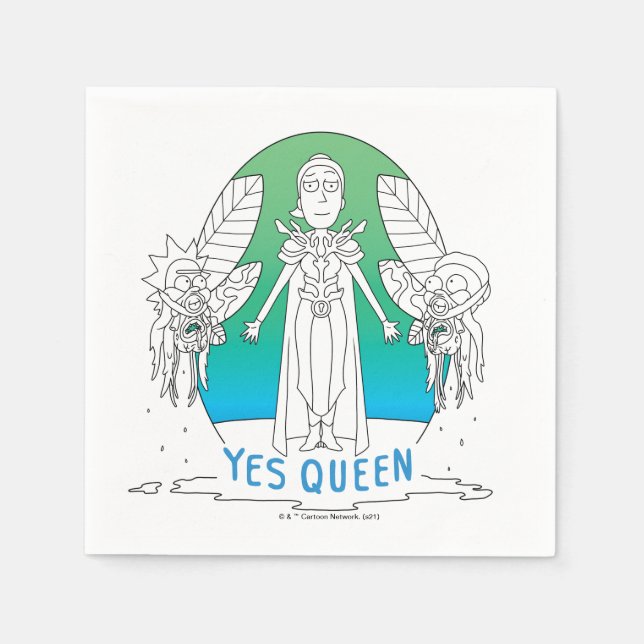 RICK AND MORTY™ | Yes Queen Napkin (Front)