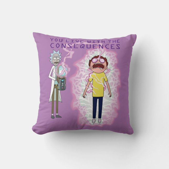 RICK AND MORTY™ | You Live With The Consequences Cushion (Front)