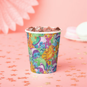 Rick Apocalypse Party Alien Pattern Paper Cups
