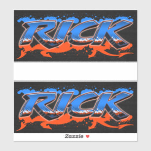 Rick First Name Graffiti Sticker