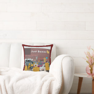 Rick London Big Box Stores For Cats Comic  Cushion
