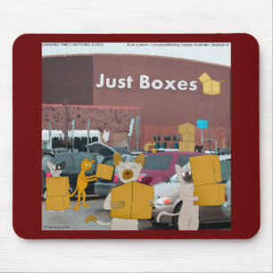 Rick London Big Box Stores For Cats Comic Mouse Pad