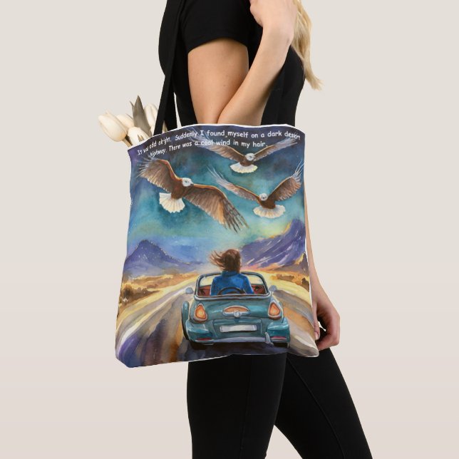 Rick London Driving In The Dark Funny Comic  Tote Bag (Close Up)